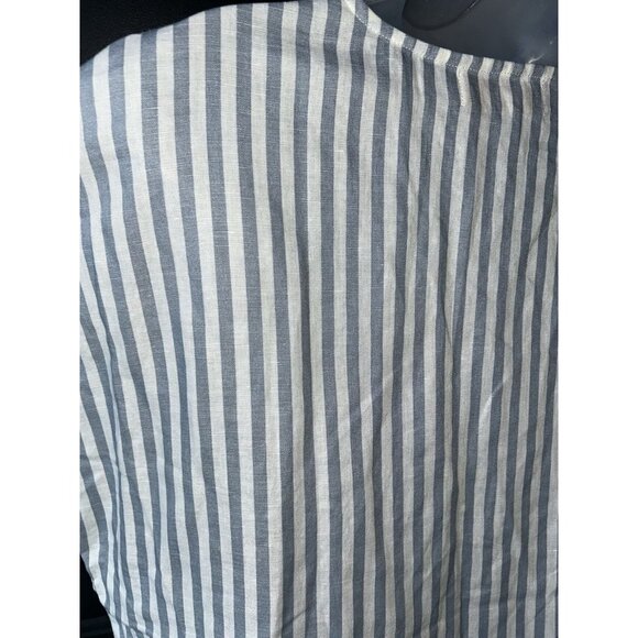 NEW LatteLove Linen Dress Women's Size Medium Relaxed Nautical Beach Vacation - Picture 7 of 13